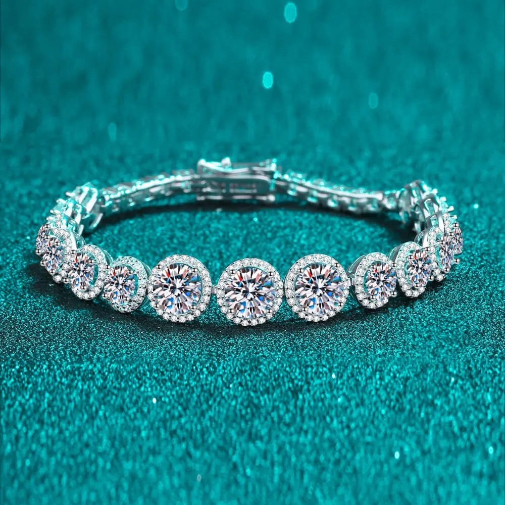 10 Carat Moissanite Bracelet